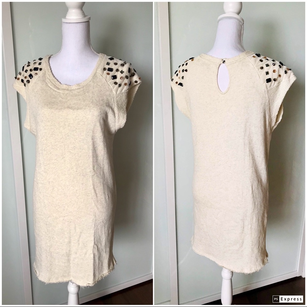 Rare! Zara Dress with Rhinestones on Shoulders